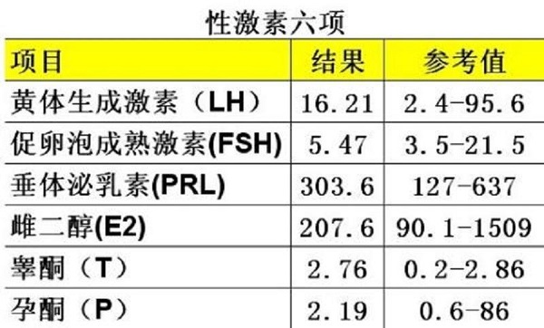 性激素六项